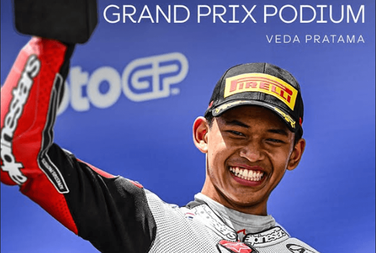 Veda Ega Pratama Podium 3 Moto3 Brasil 2026 Sejarah Indonesia