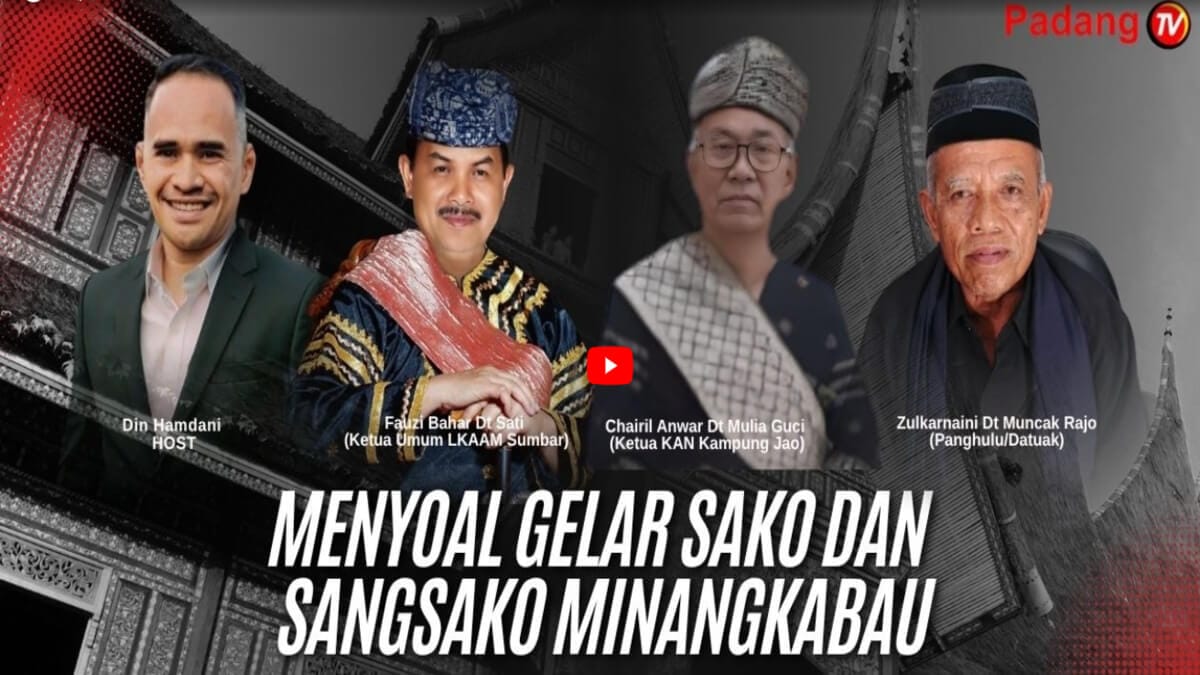 Dialog LKAAM Sumbar soal Gelar Sako dan Sangsako di Padang TV